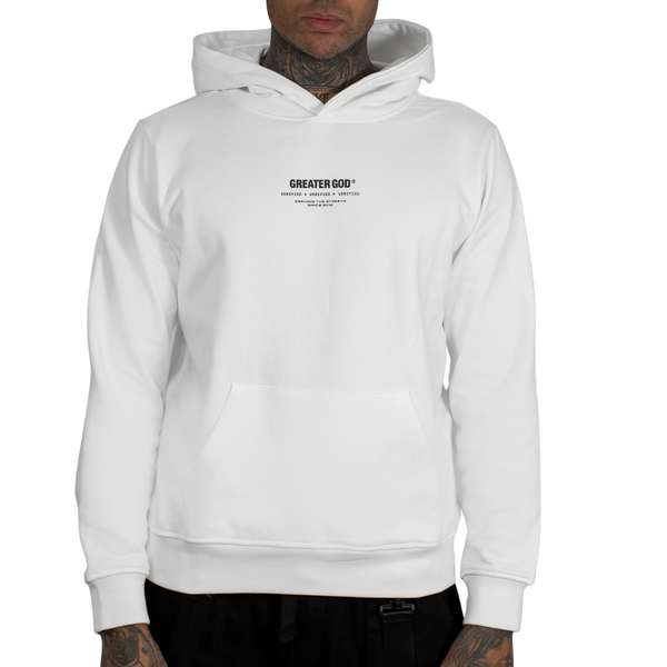 Verified White hoodie