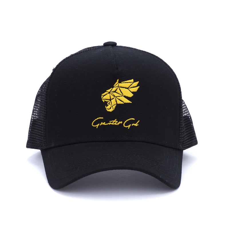 Signature Lion Black/Gold Trucker