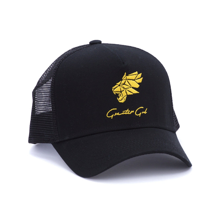 Signature Lion Black/Gold Trucker